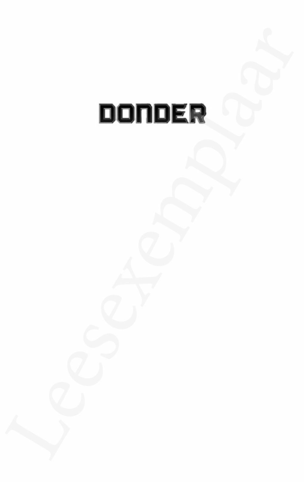 Preview: Donder