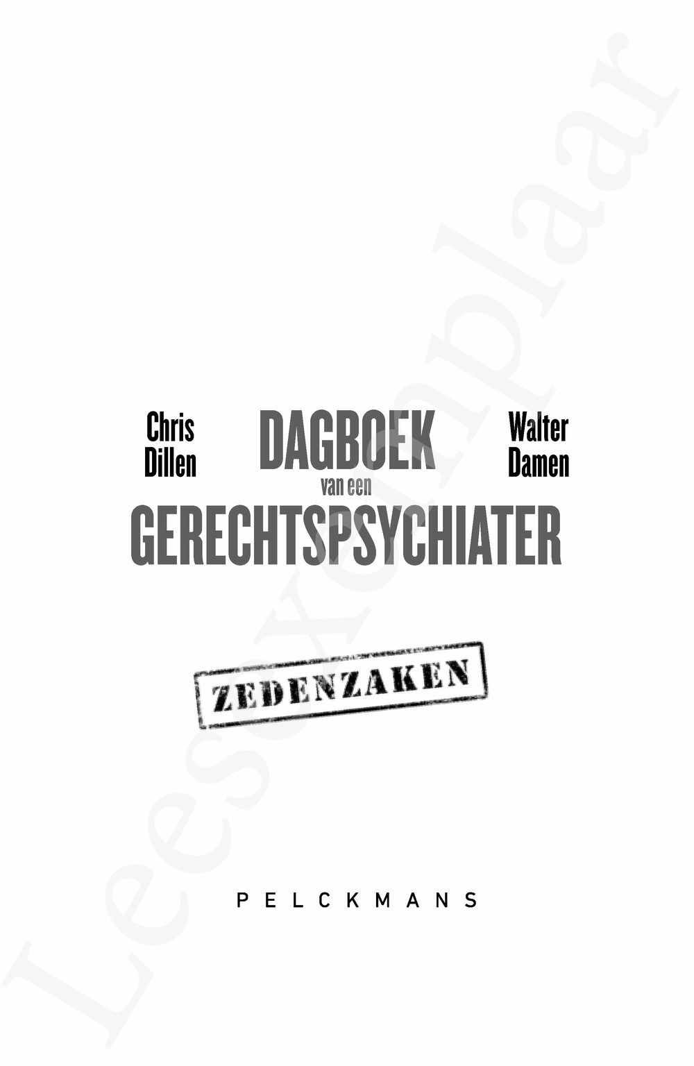 Preview: Dagboek van een gerechtspsychiater: zedenzaken