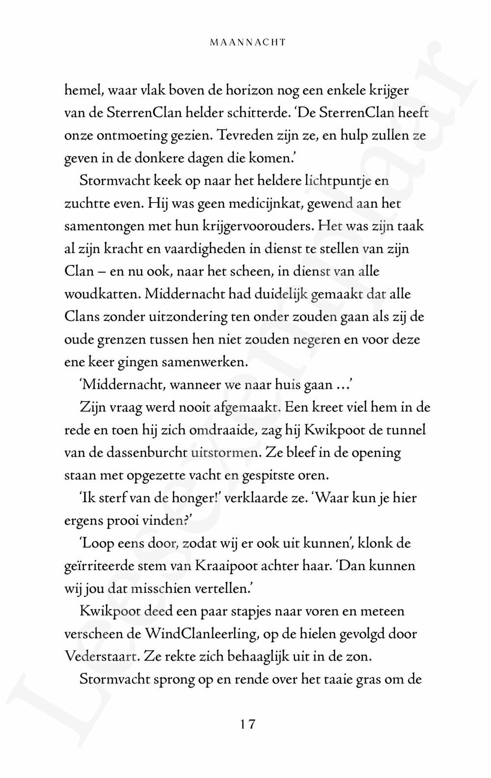 Preview: Warrior Cats - De nieuwe profetie: Maannacht