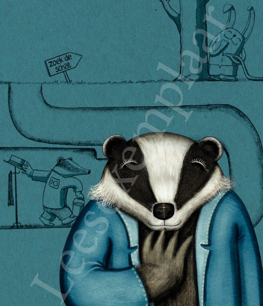 Preview: aap leest een letter