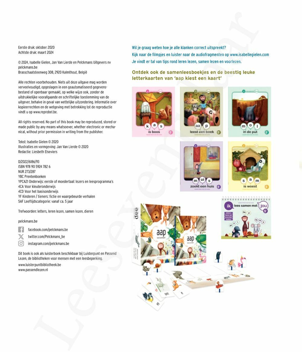 Preview: aap leest een letter