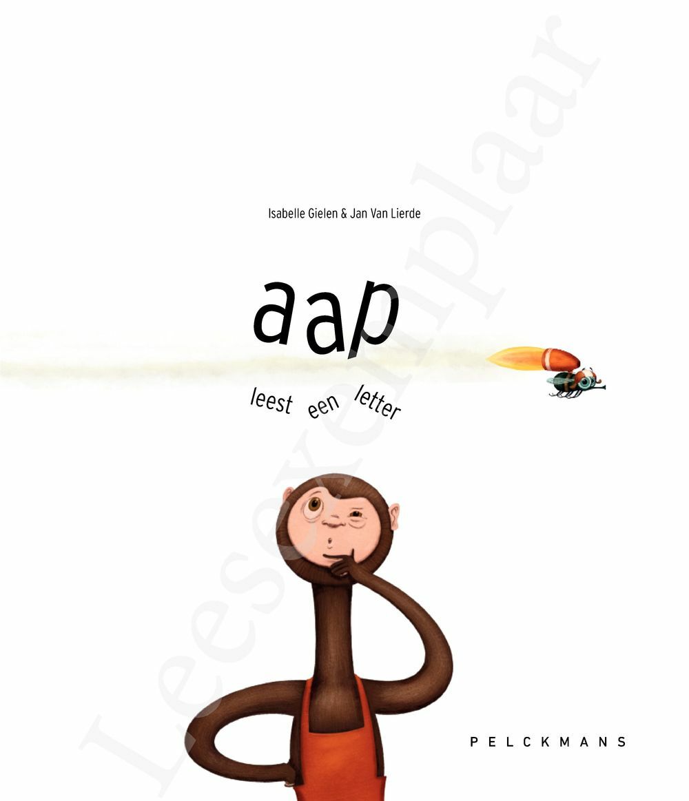 Preview: aap leest een letter