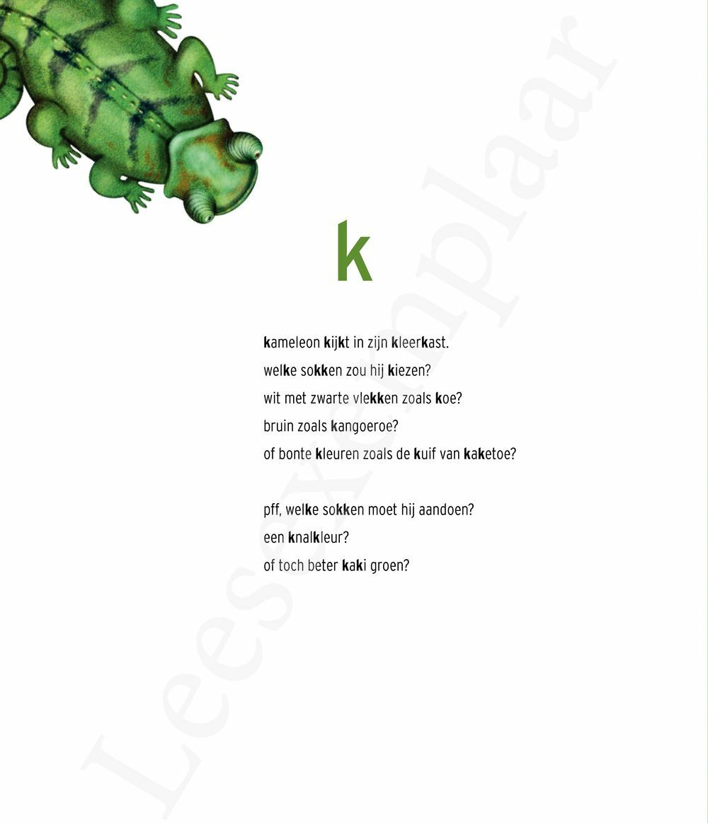 Preview: aap leest een letter