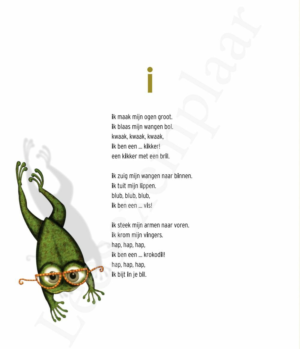 Preview: aap leest een letter
