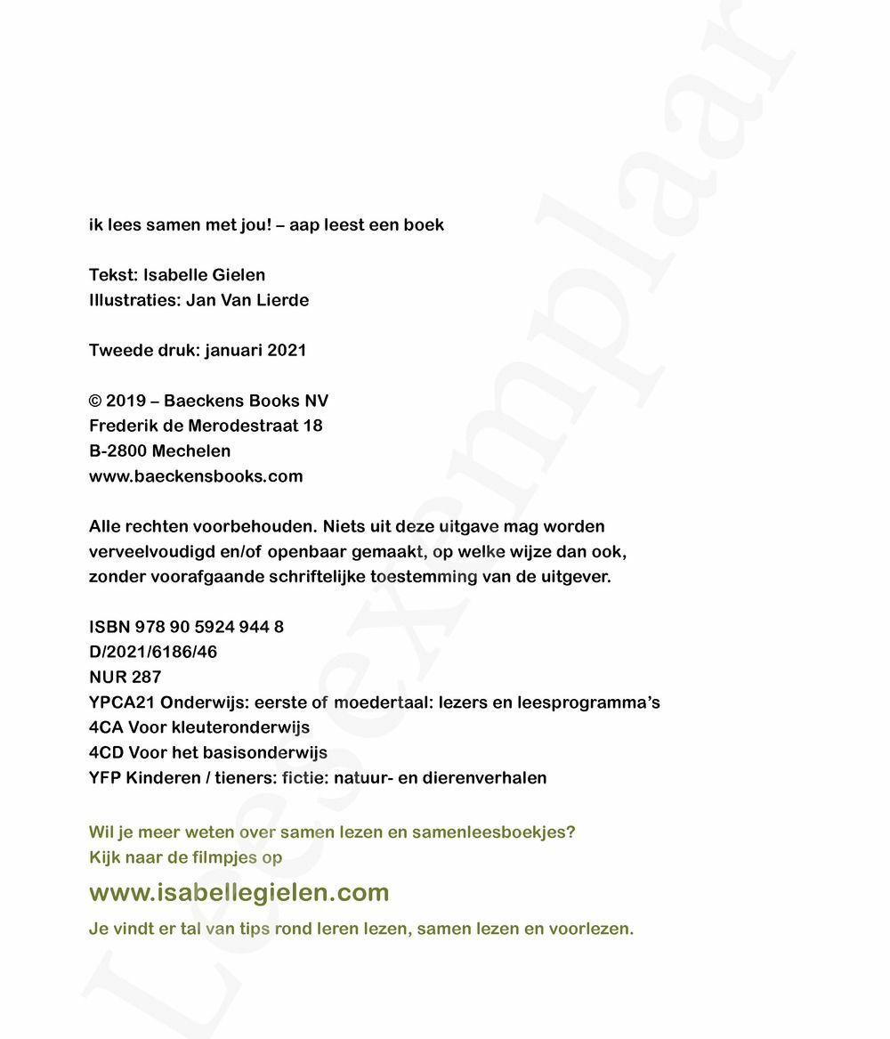 Preview: aap leest een boek