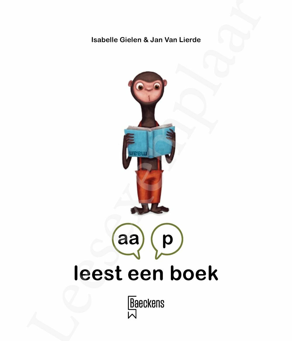 Preview: aap leest een boek