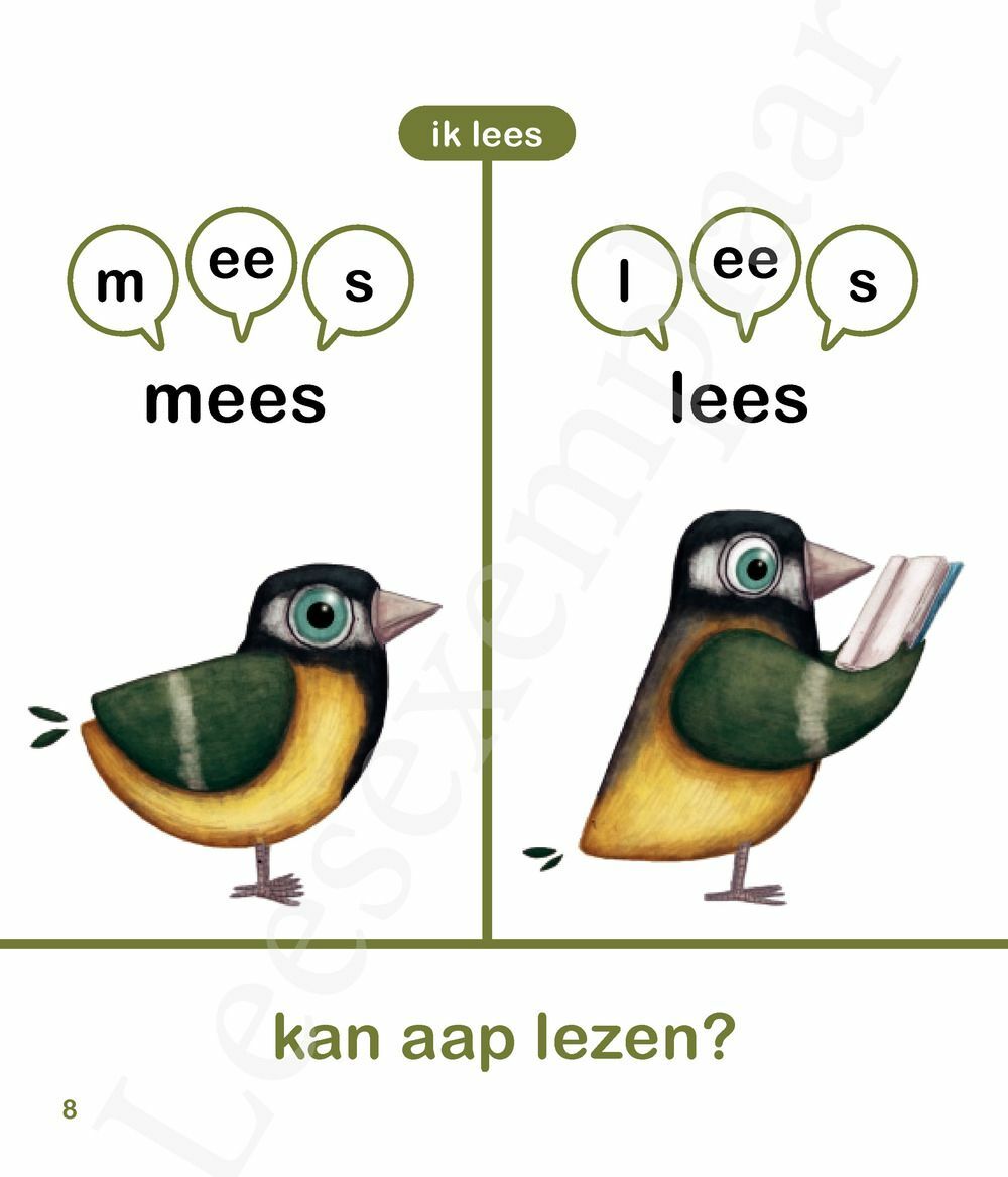 Preview: aap leest een boek