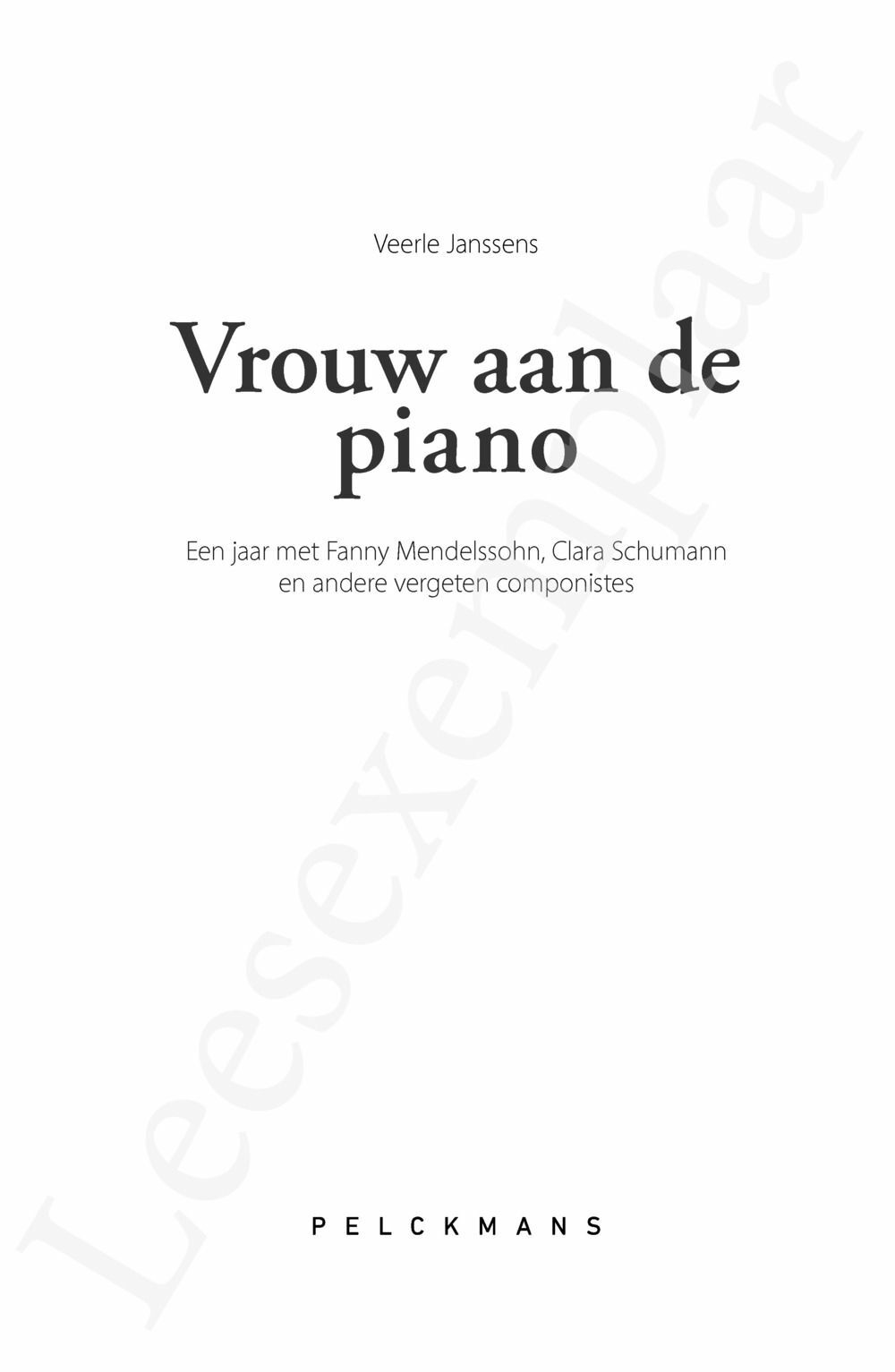 Preview: Vrouw aan de piano