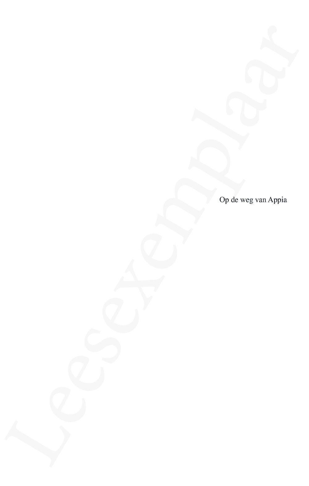 Preview: Op de weg van Appia