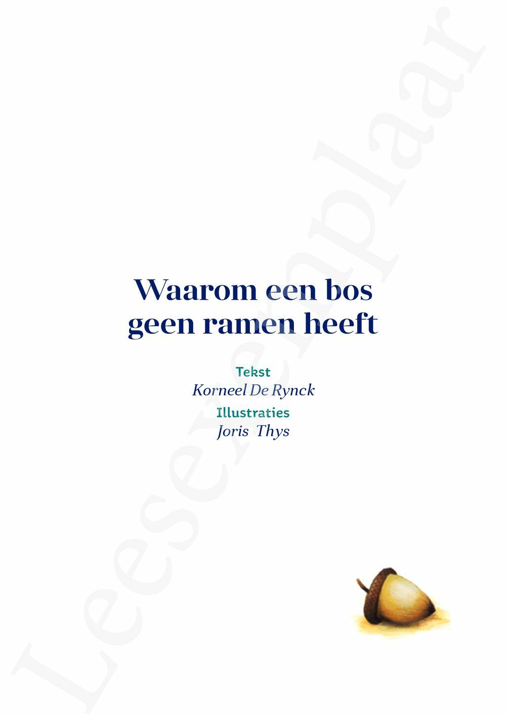 Preview: Waarom een bos geen ramen heeft