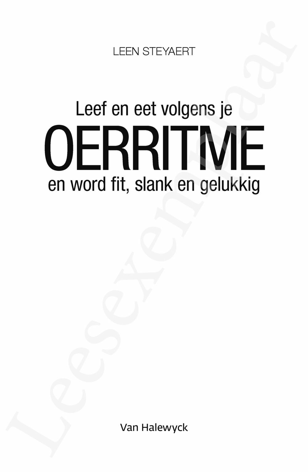 Preview: Oerritme