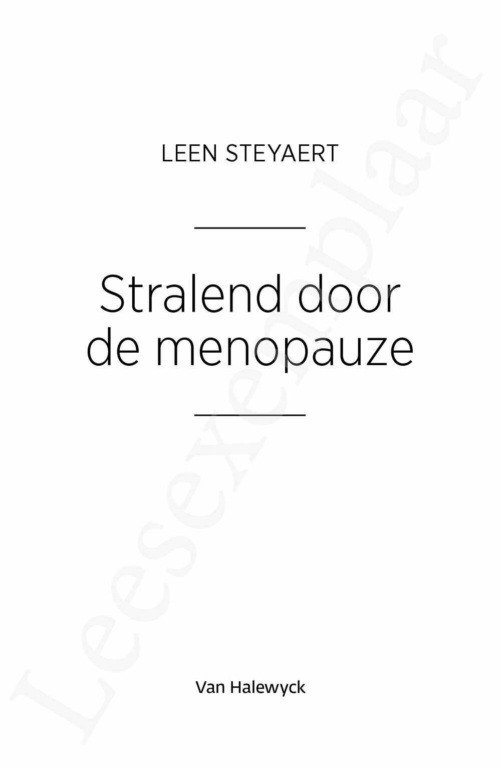 Preview: Stralend door de menopauze