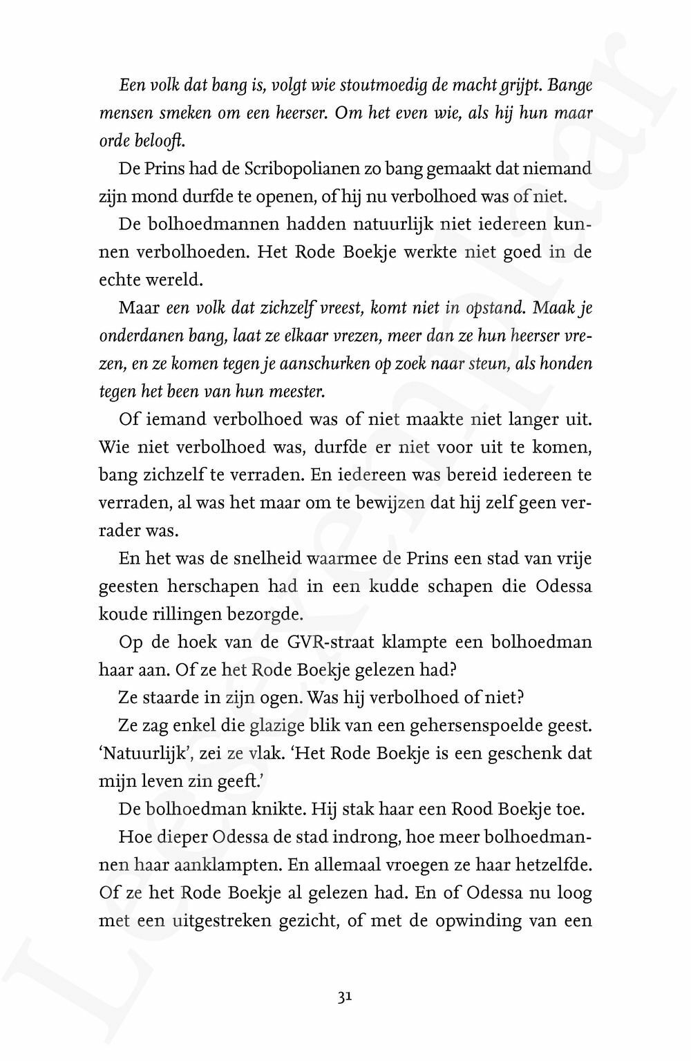 Preview: De kleine Odessa IV: De val van Scribopolis - Boek 2