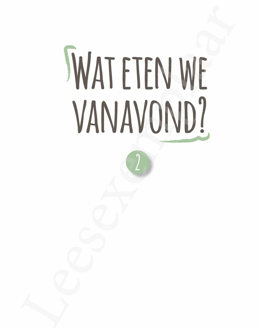 Preview: Wat eten we vanavond? 2