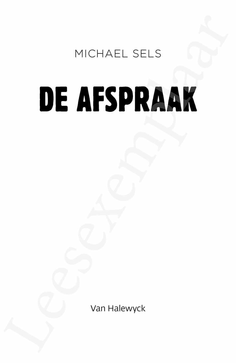 Preview: De afspraak