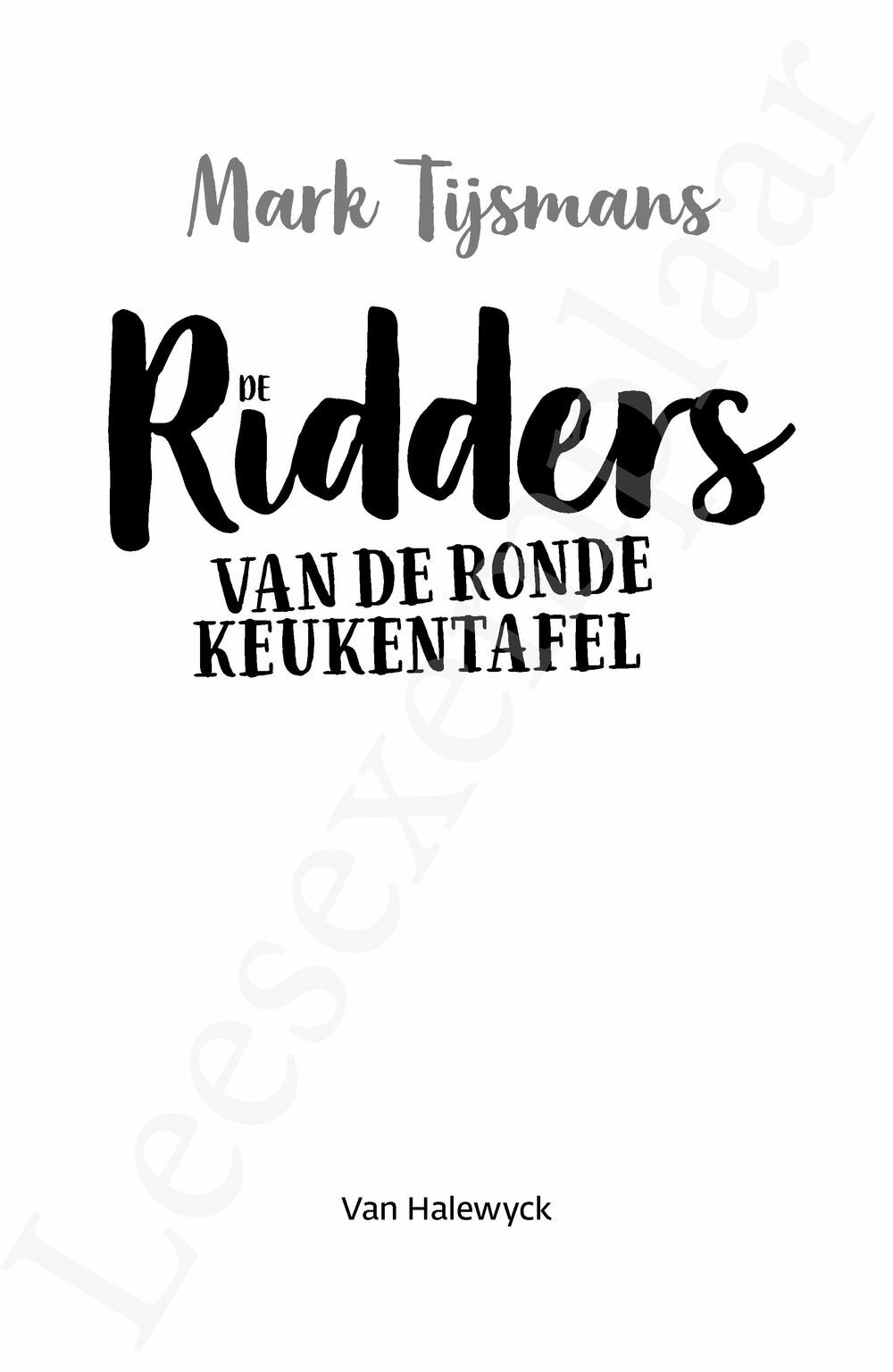 Preview: De ridders van de ronde keukentafel