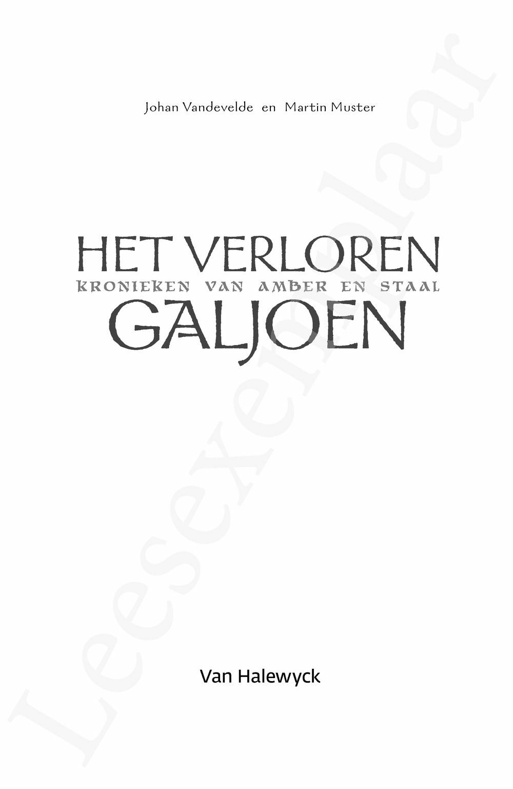 Preview: Het verloren galjoen