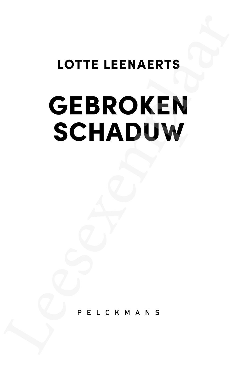 Preview: Gebroken schaduw