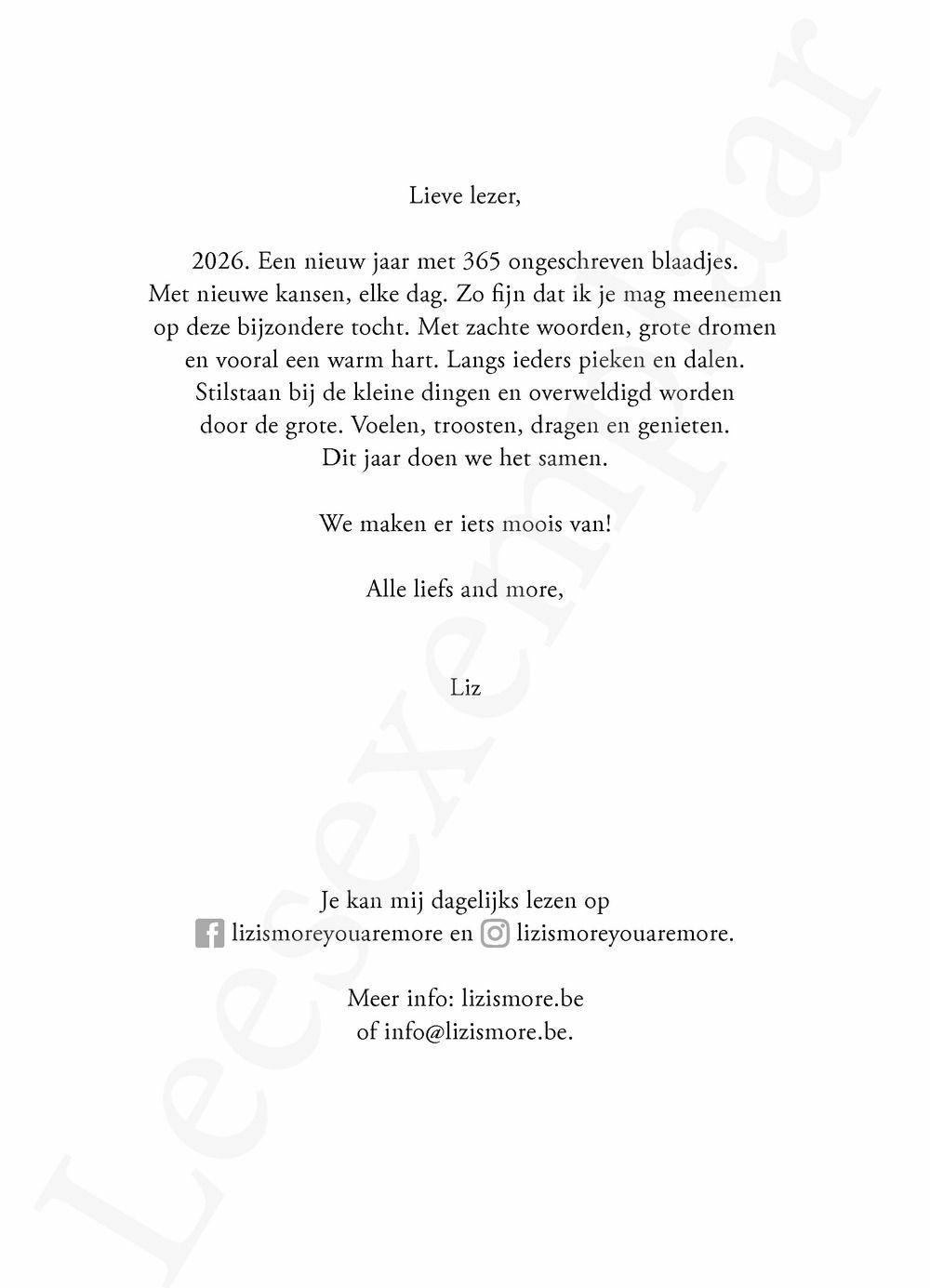 Preview: Een jaartjevol LIZ IS MORE 2026