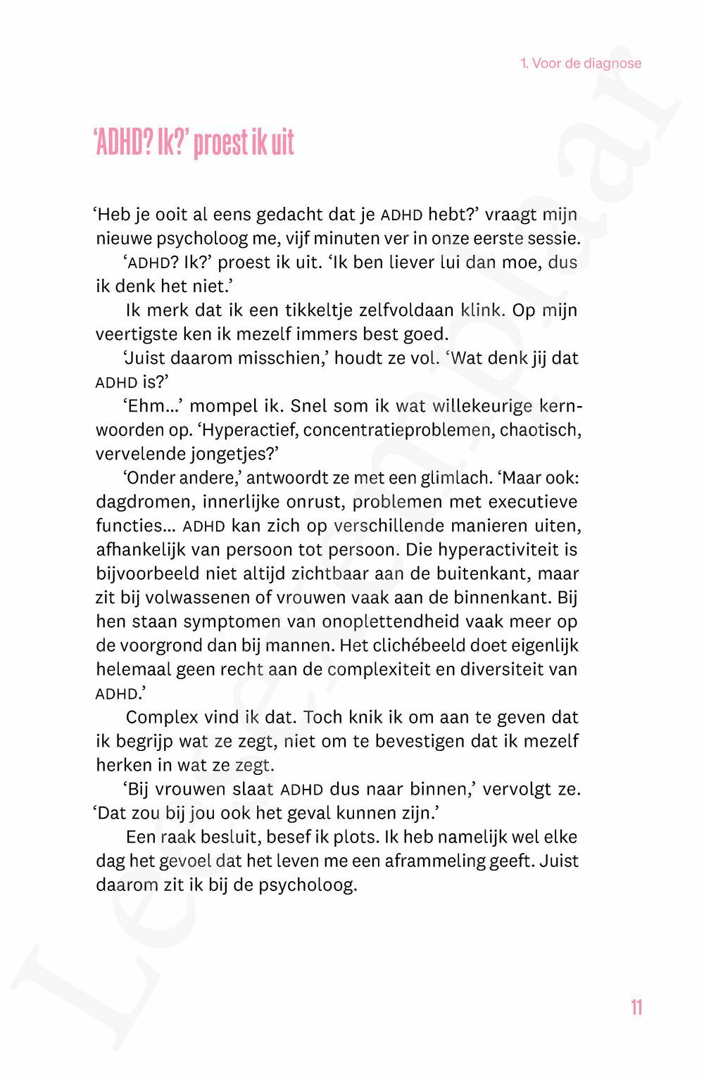 Preview: Ik heb ADHD en daar komen ze nu pas mee