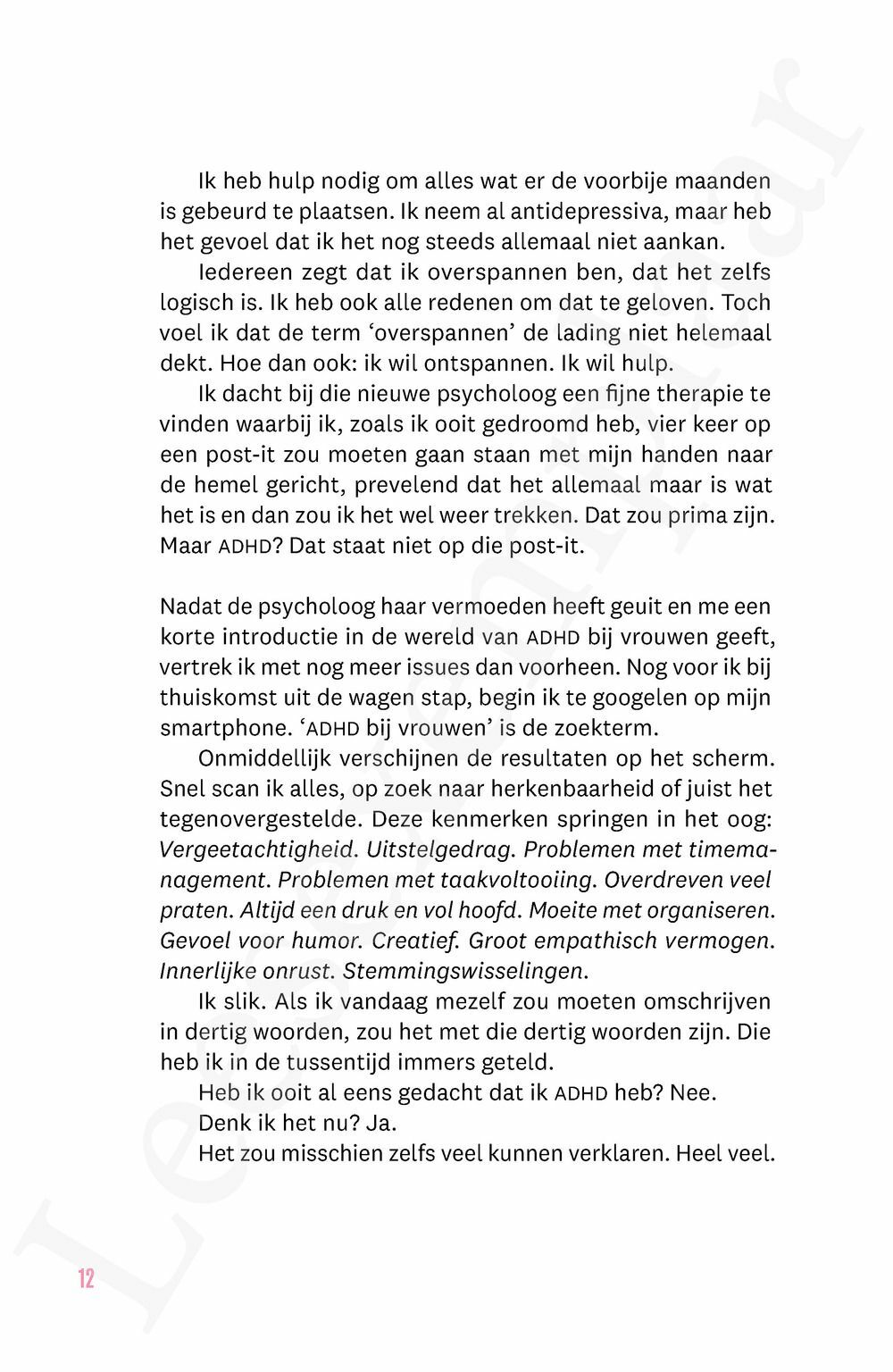Preview: Ik heb ADHD en daar komen ze nu pas mee