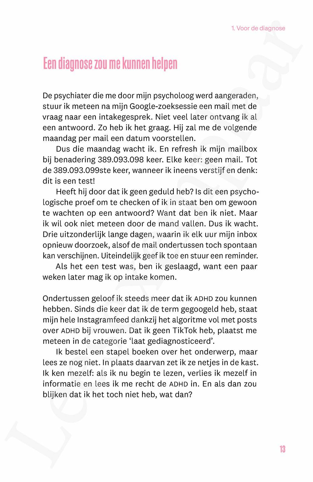 Preview: Ik heb ADHD en daar komen ze nu pas mee