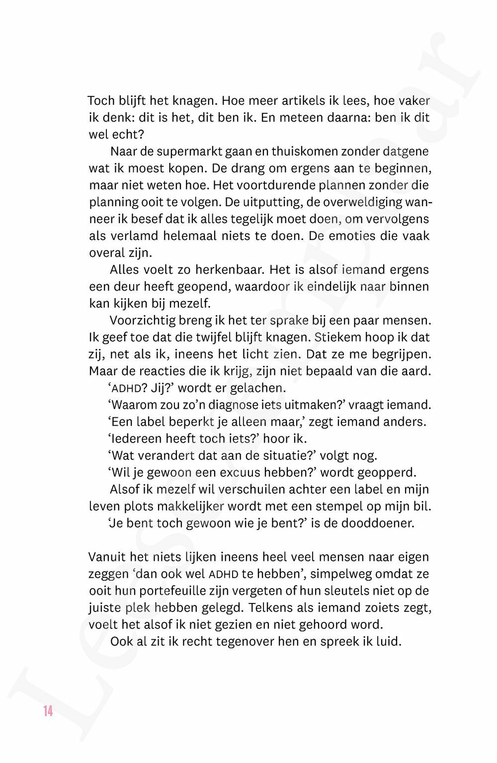 Preview: Ik heb ADHD en daar komen ze nu pas mee