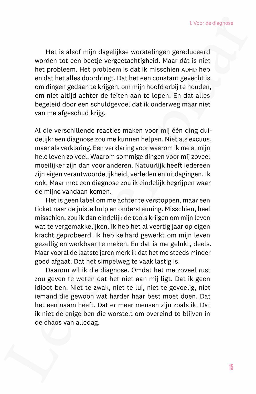Preview: Ik heb ADHD en daar komen ze nu pas mee