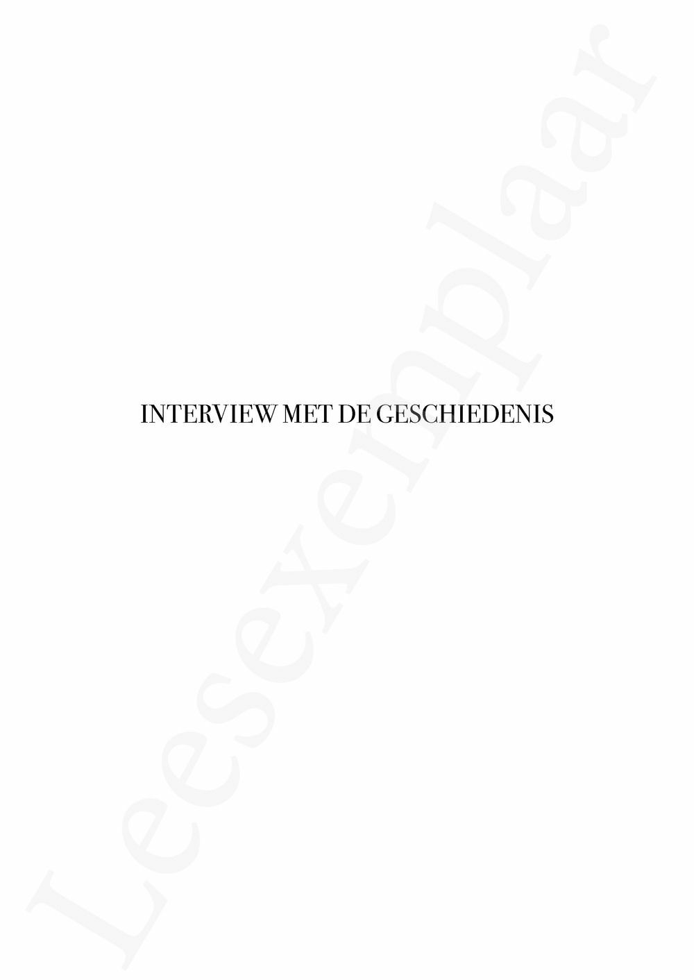 Preview: Interview met de geschiedenis: Hoog bezoek