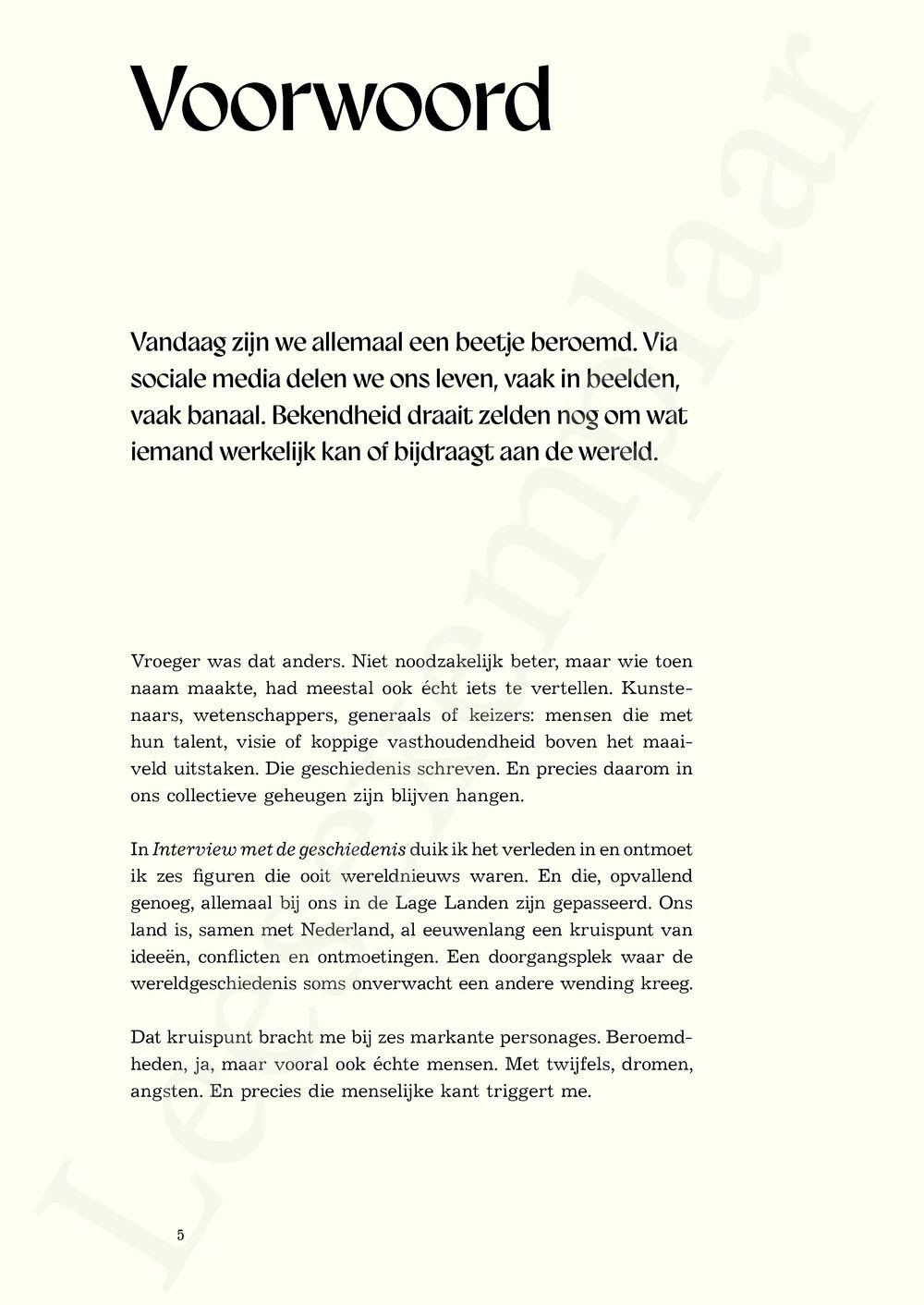 Preview: Interview met de geschiedenis: Hoog bezoek