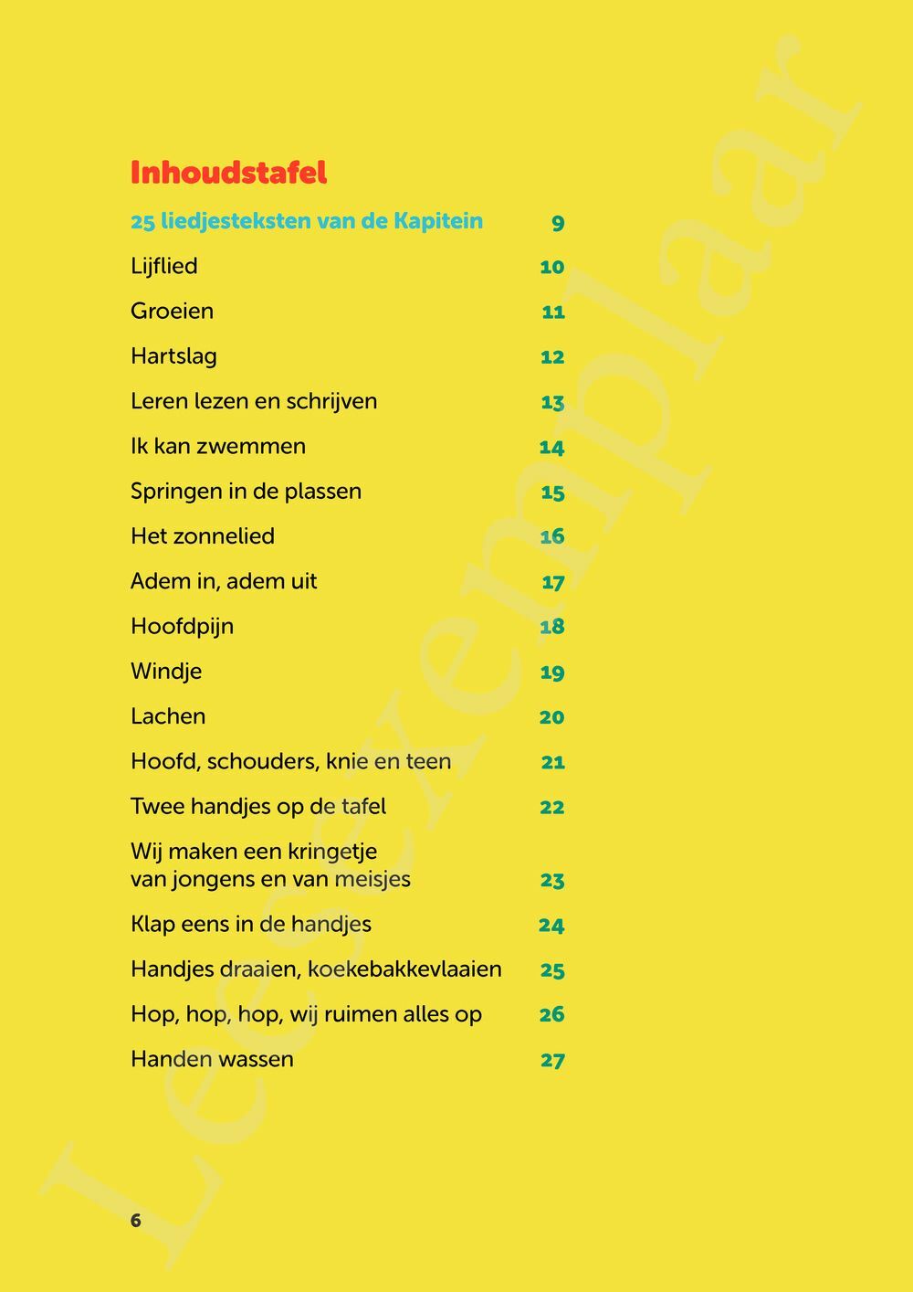 Preview: De liedjes van de Kapitein: Mijn lichaam