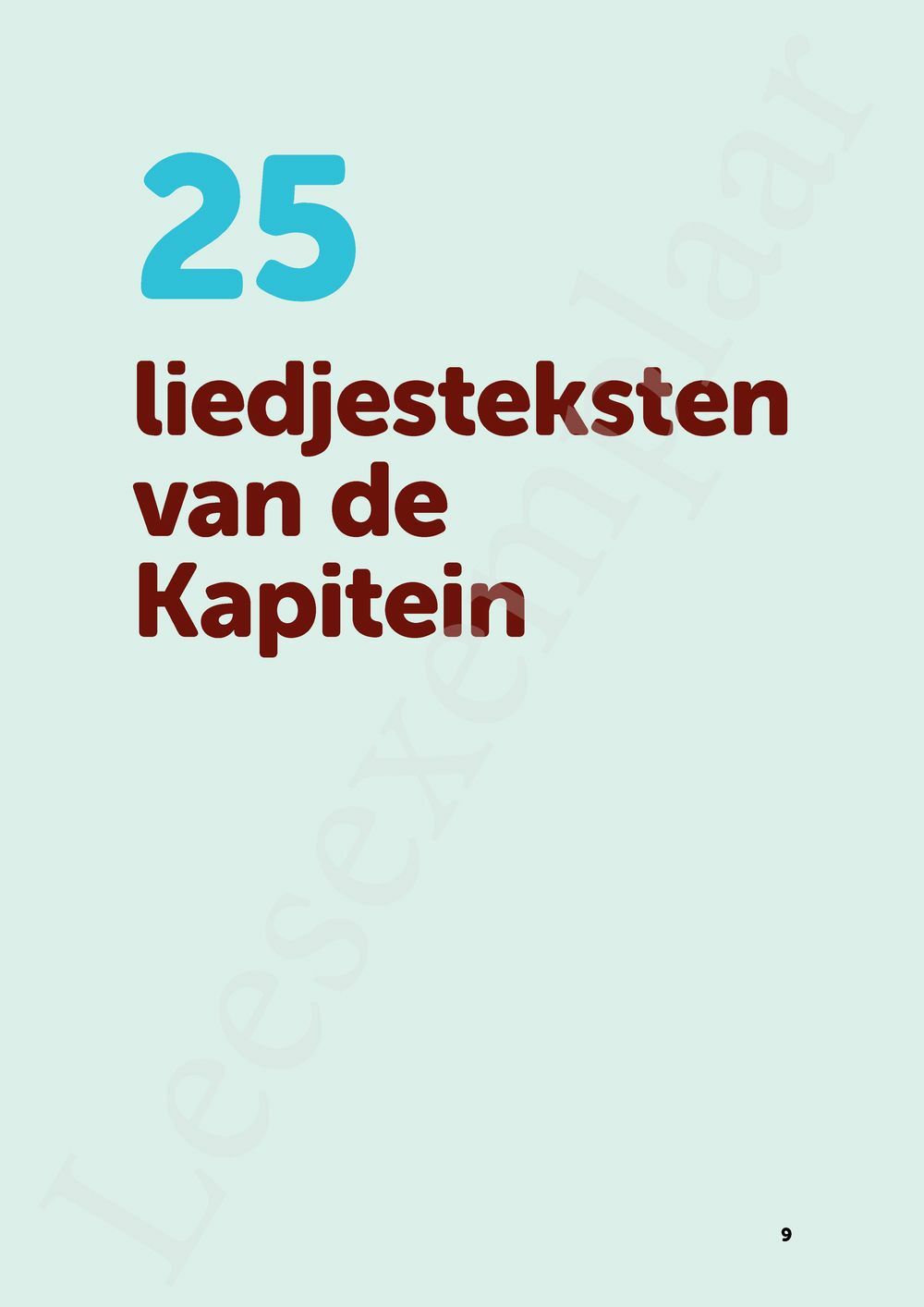 Preview: De liedjes van de Kapitein: Mijn lichaam