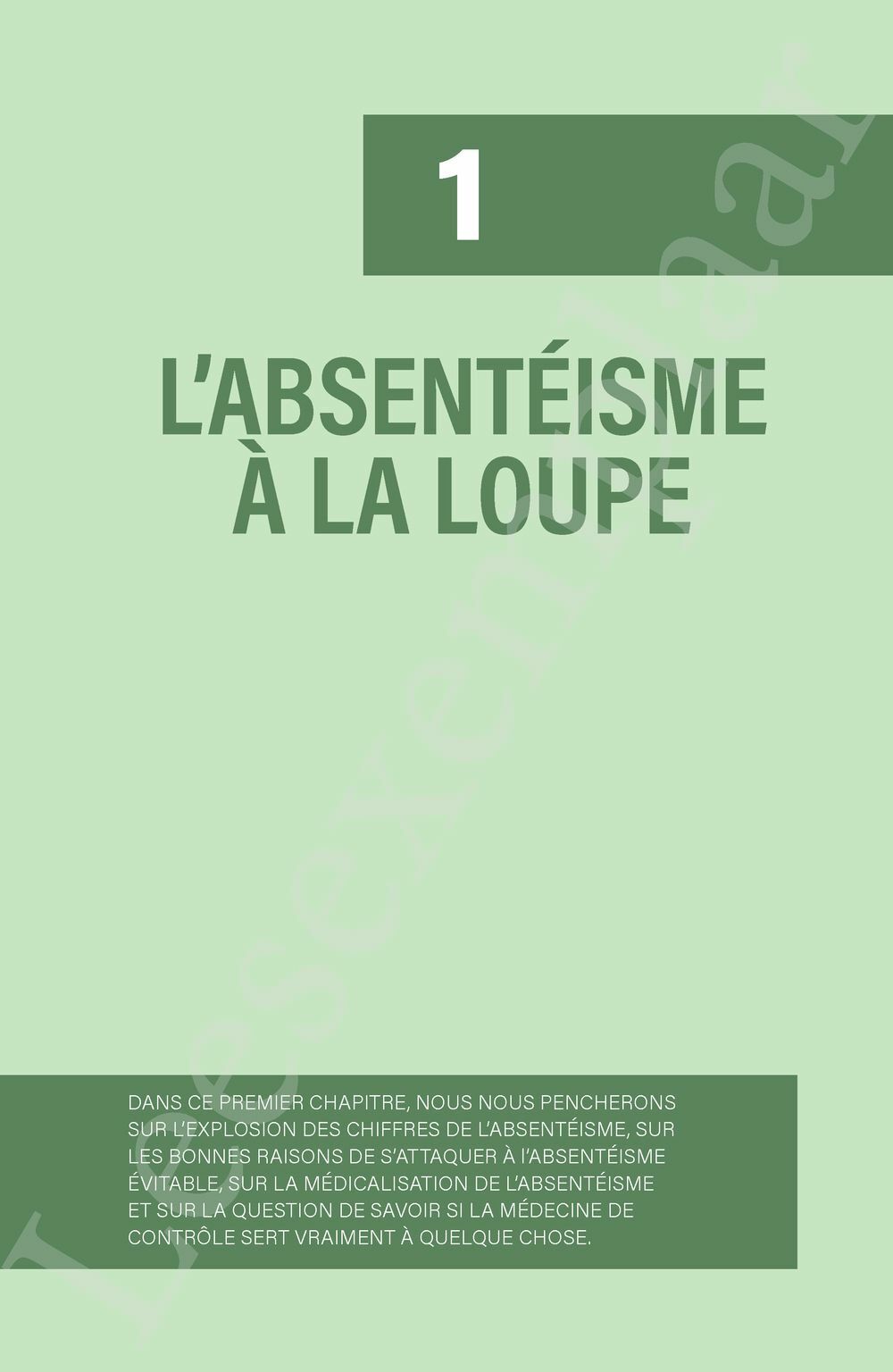 Preview: L'absentéisme, ça se travaille!