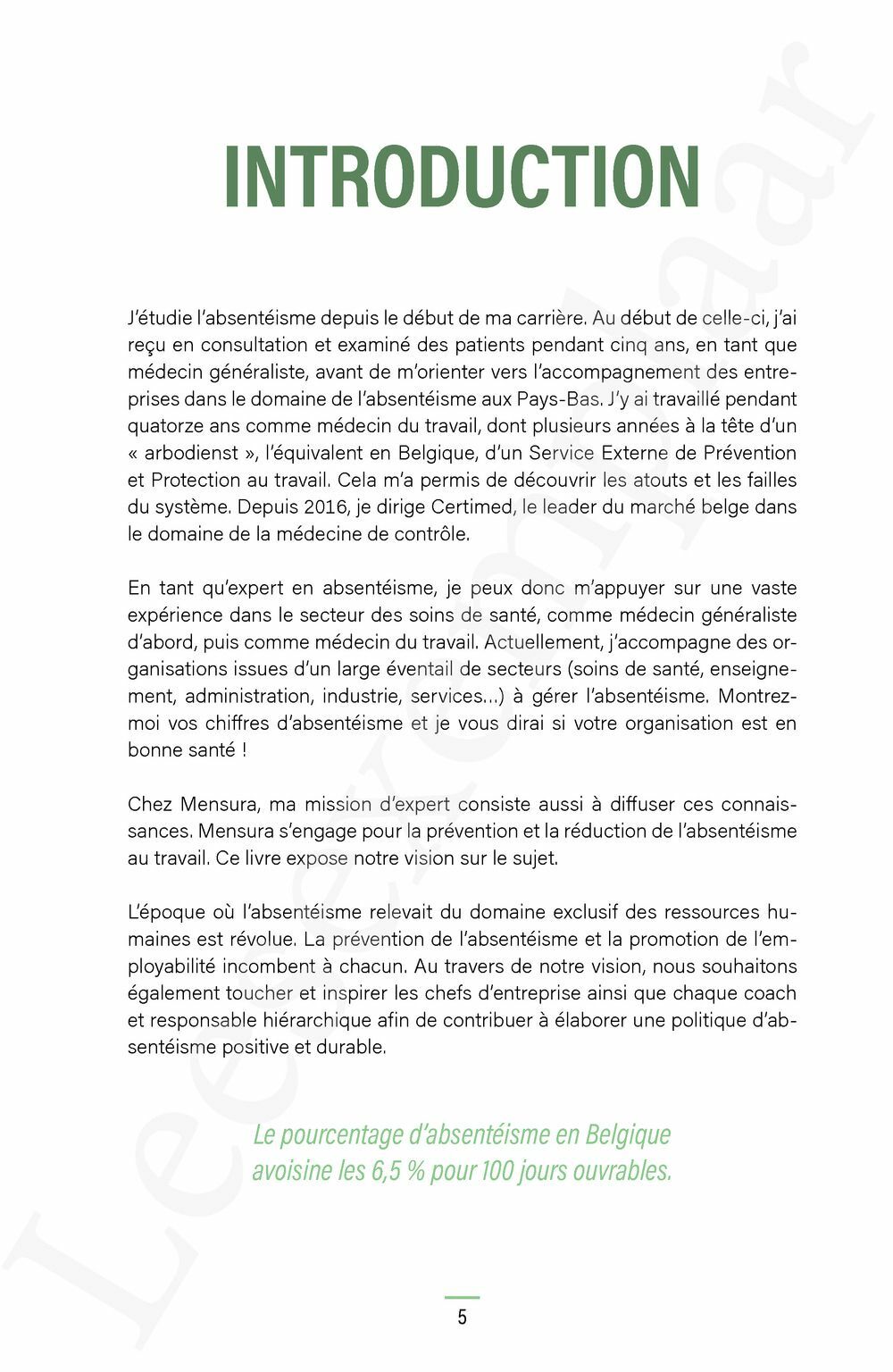 Preview: L'absentéisme, ça se travaille!