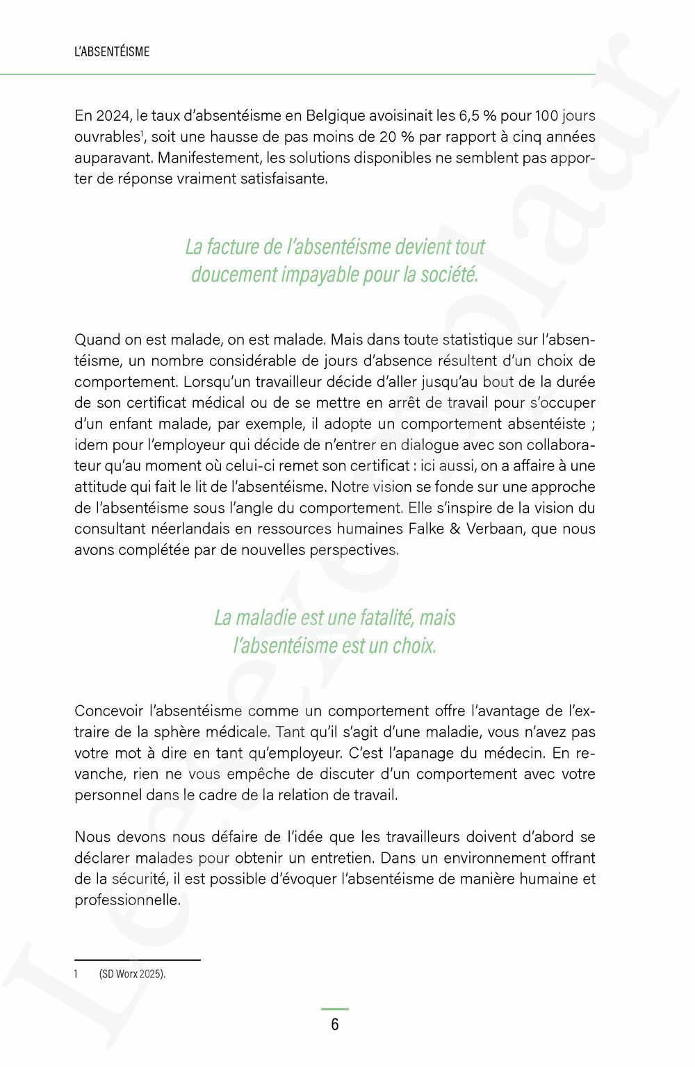 Preview: L'absentéisme, ça se travaille!