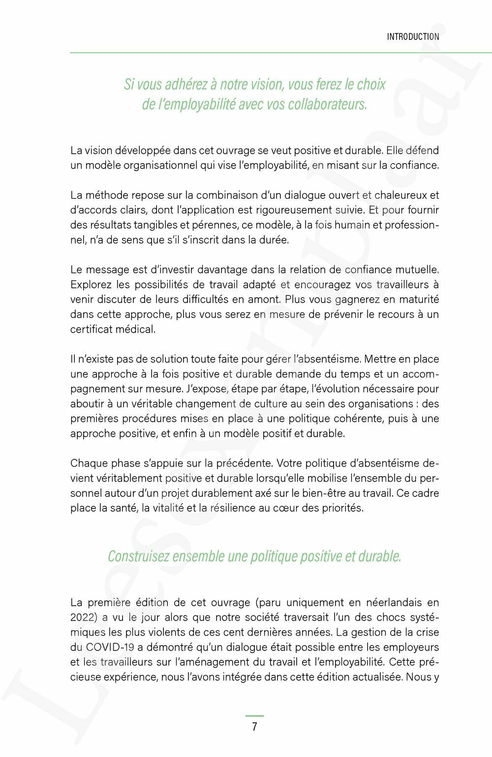 Preview: L'absentéisme, ça se travaille!