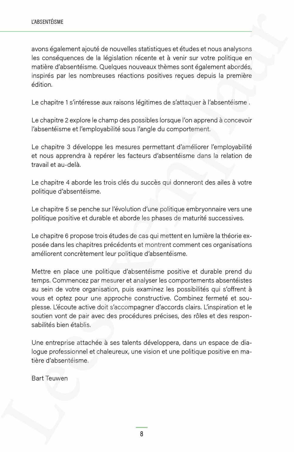 Preview: L'absentéisme, ça se travaille!