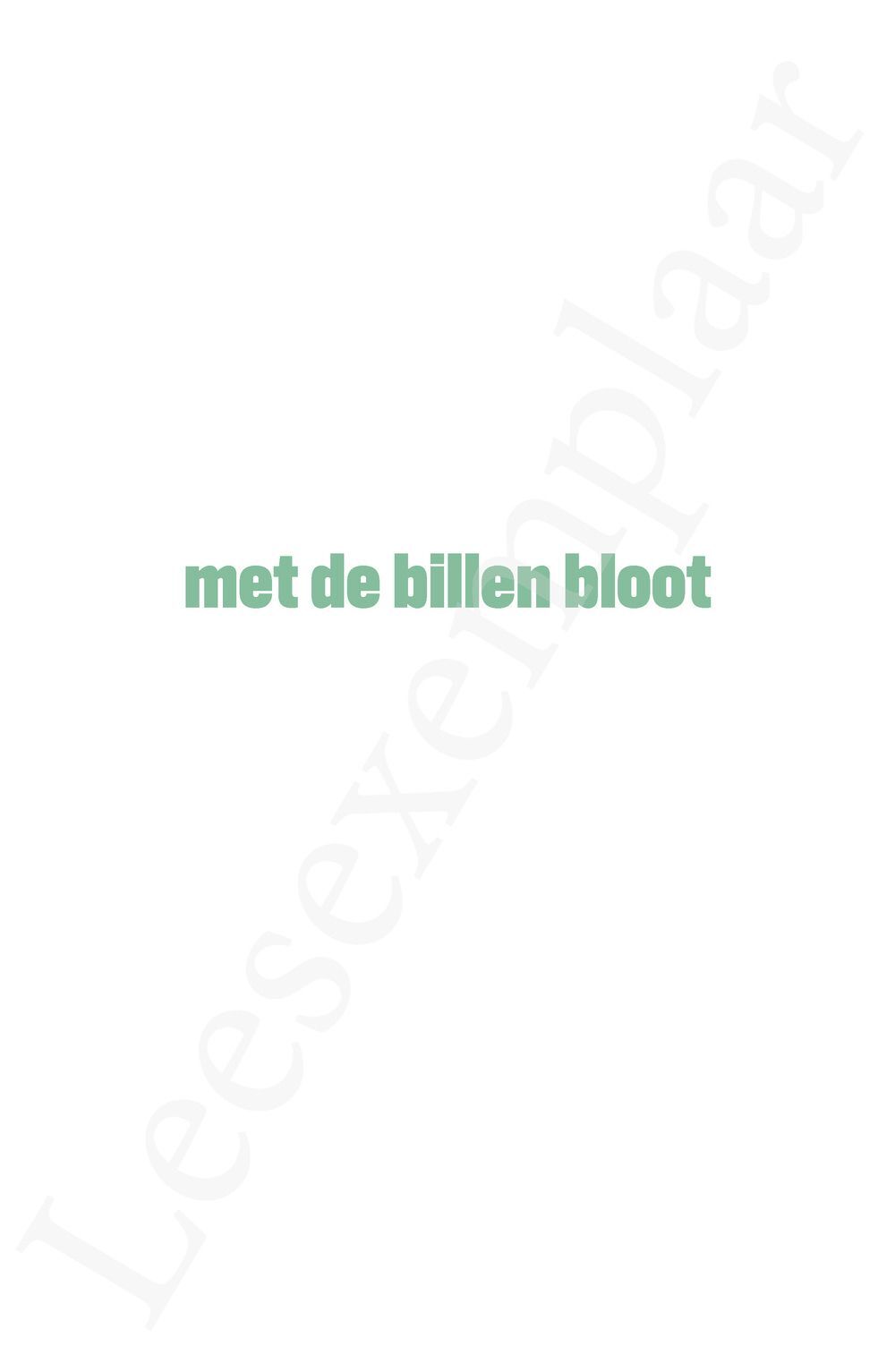 Preview: Met de billen bloot