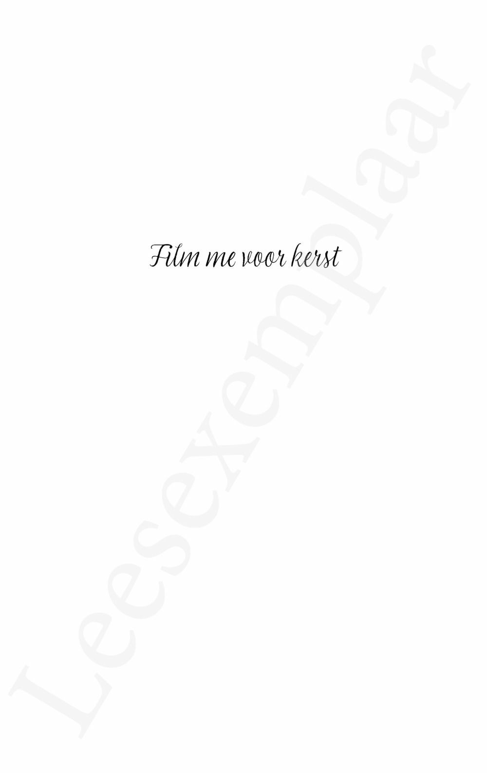Preview: Film me voor kerst