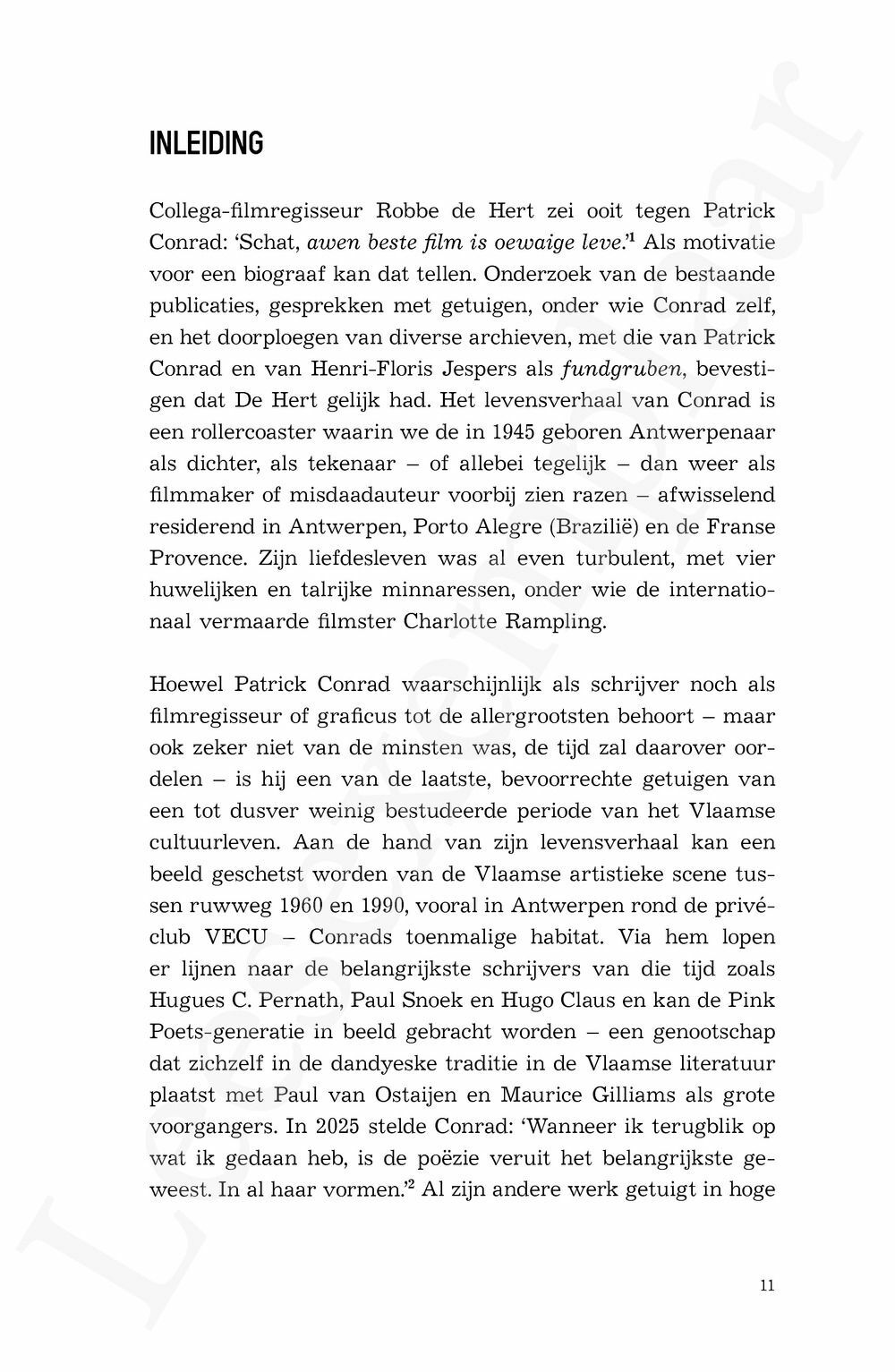 Preview: Patrick Conrad. Leven, liefdes en werken van een Pink Poet