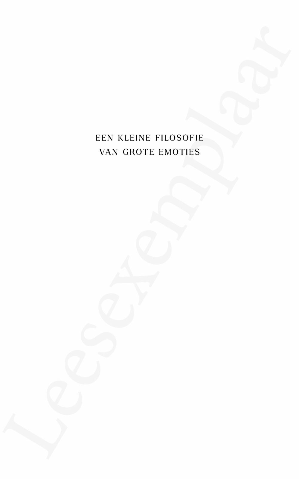 Preview: Een kleine filosofie van grote emoties: Verdriet