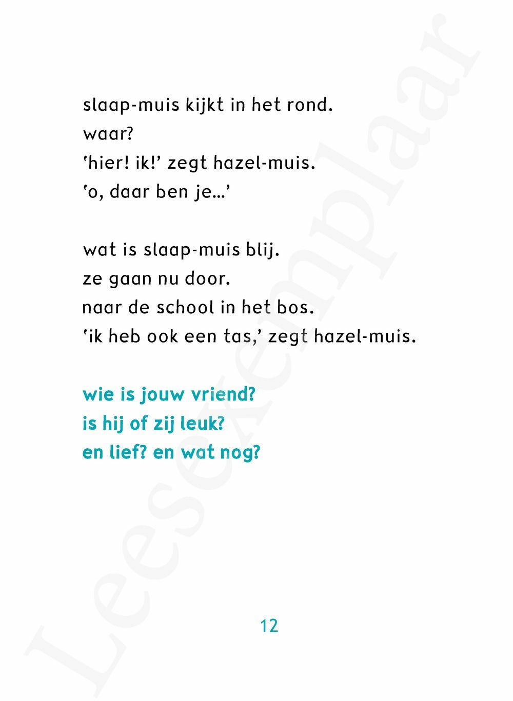 Preview: Slaap-muis gaat naar school (AVI M3)