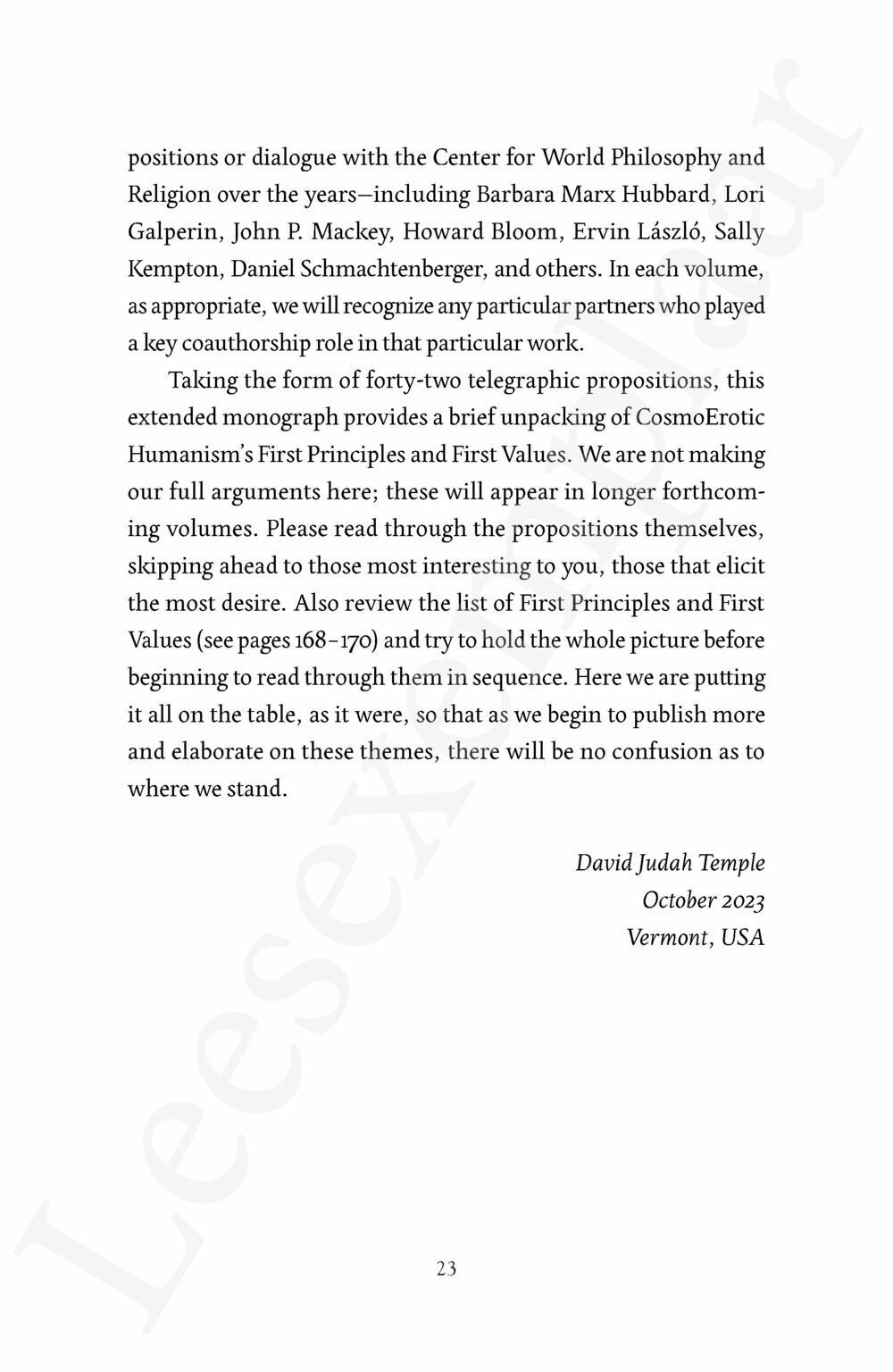 Preview: Homo Amor Manifesto