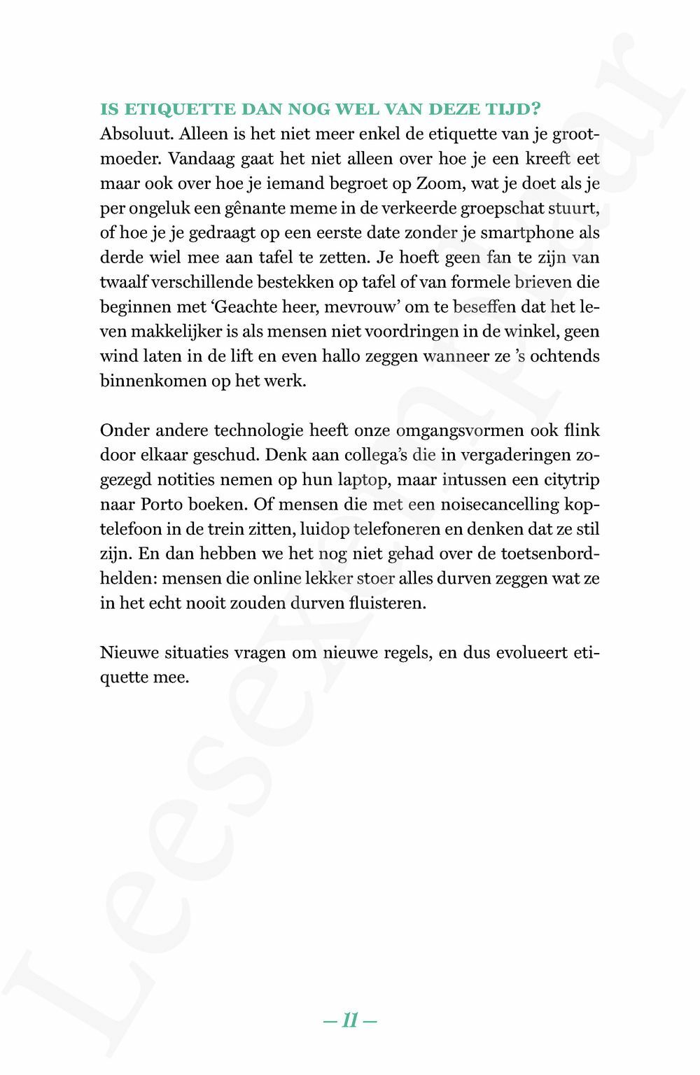 Preview: Wat zegt de etiquette?