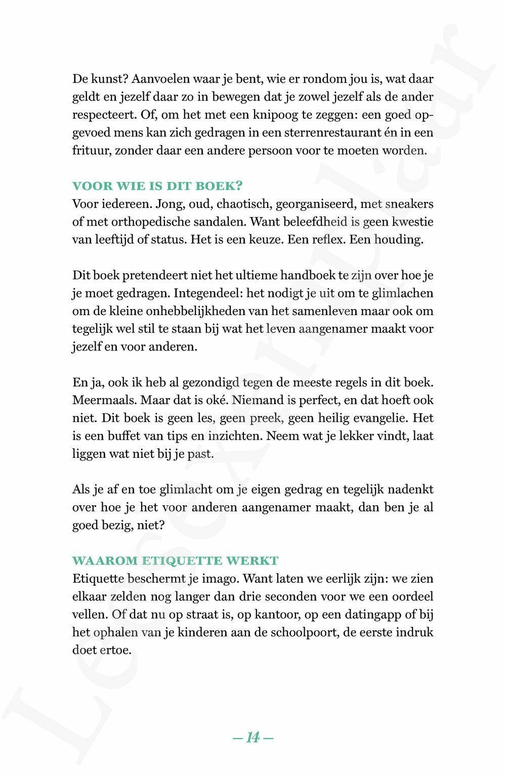Preview: Wat zegt de etiquette?