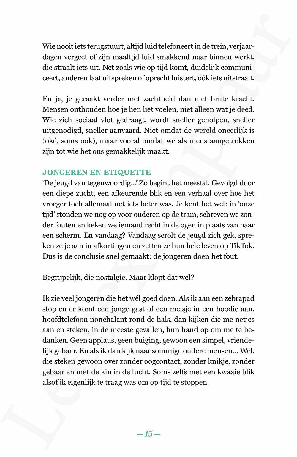 Preview: Wat zegt de etiquette?