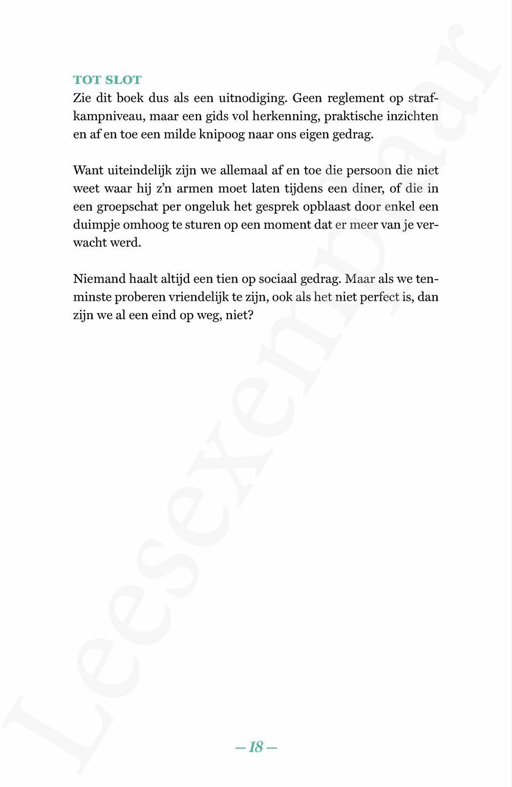 Preview: Wat zegt de etiquette?