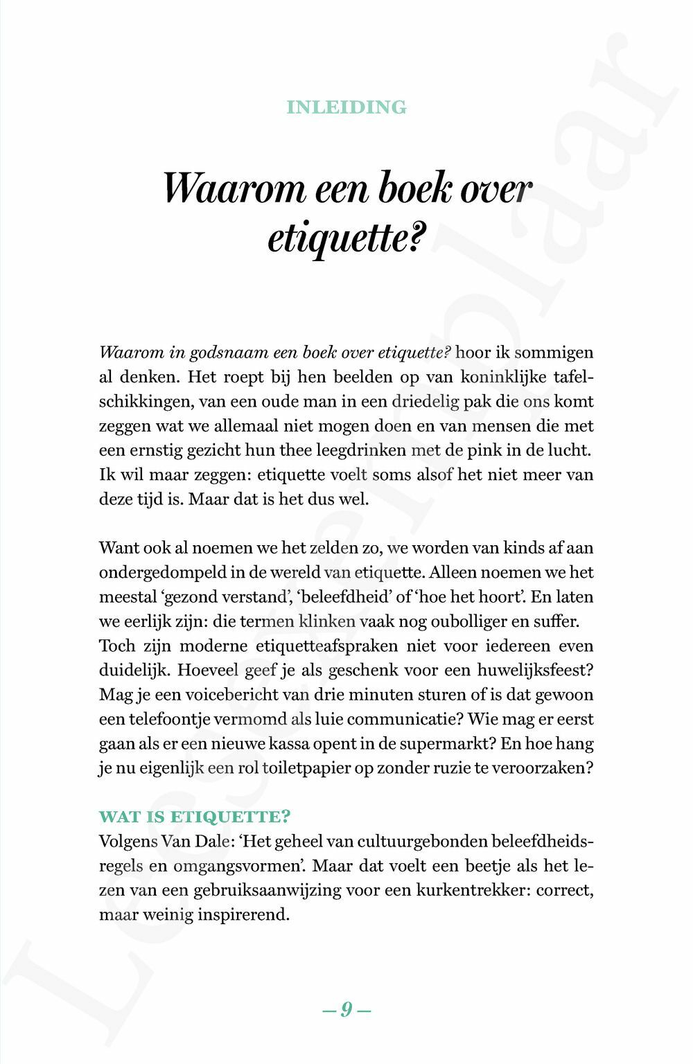 Preview: Wat zegt de etiquette?