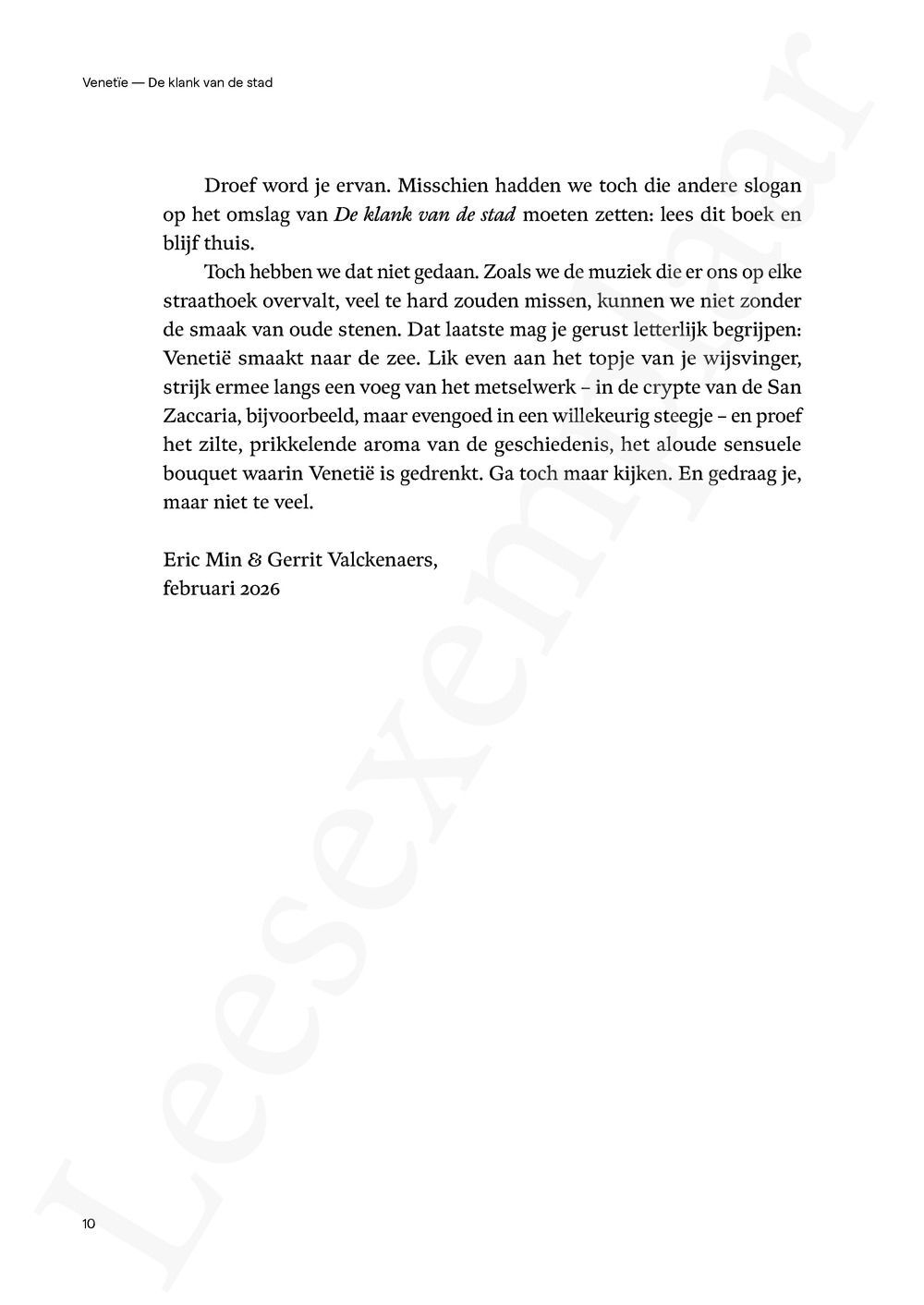 Preview: Venetië, de klank van de stad