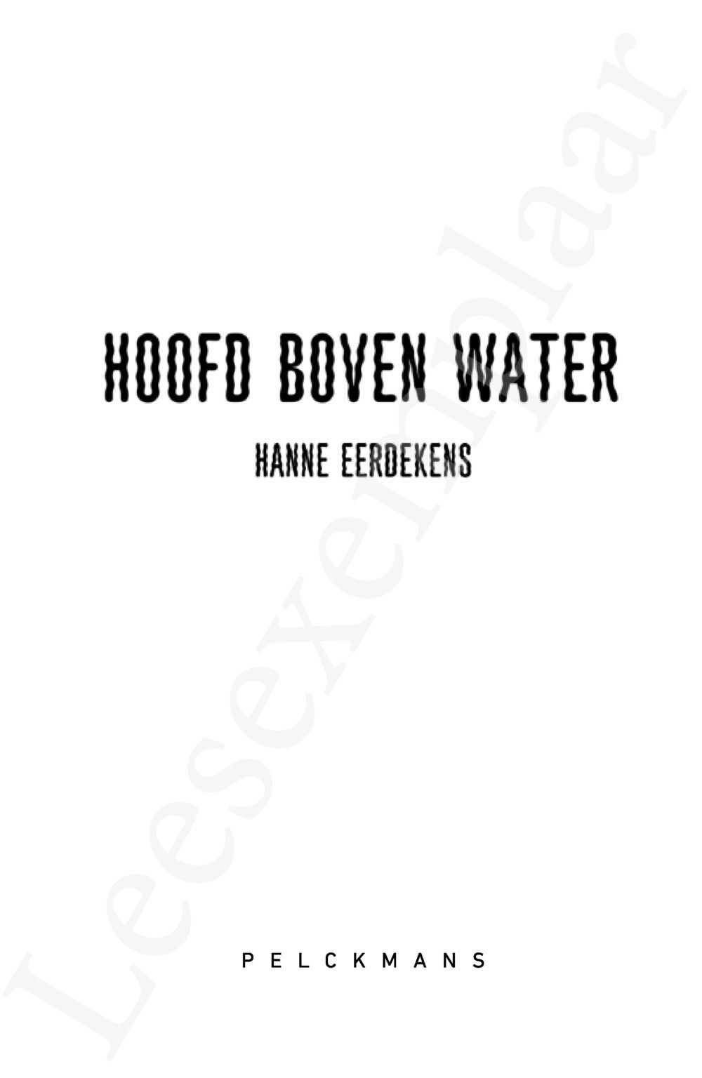 Preview: Hoofd boven water